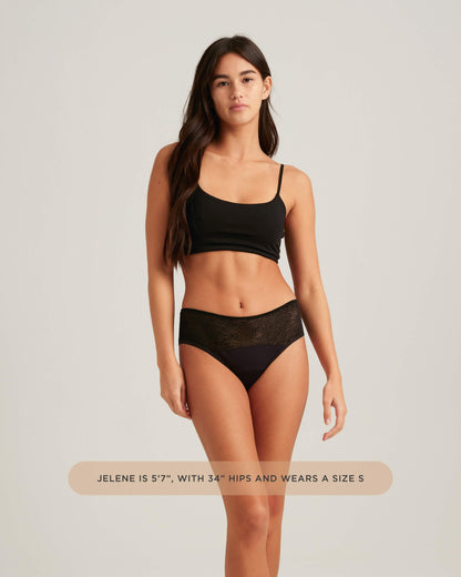 Saalt Leakproof Lace Hipster Period Underwear