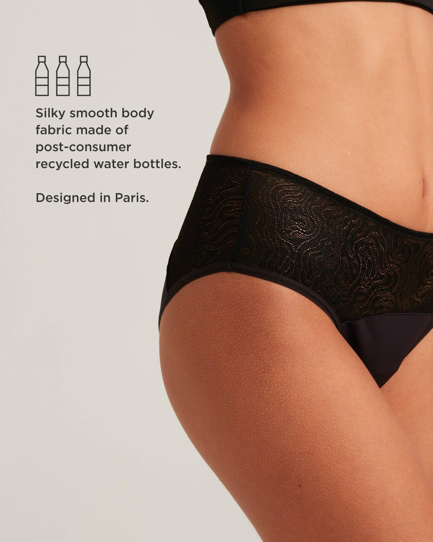 Saalt Leakproof Lace Hipster Period Underwear