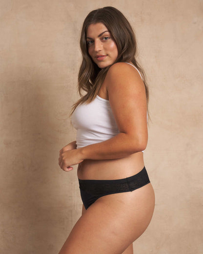 Saalt Leakproof Lace Thong Period Underwear