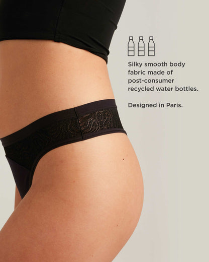Saalt Leakproof Lace Thong Period Underwear