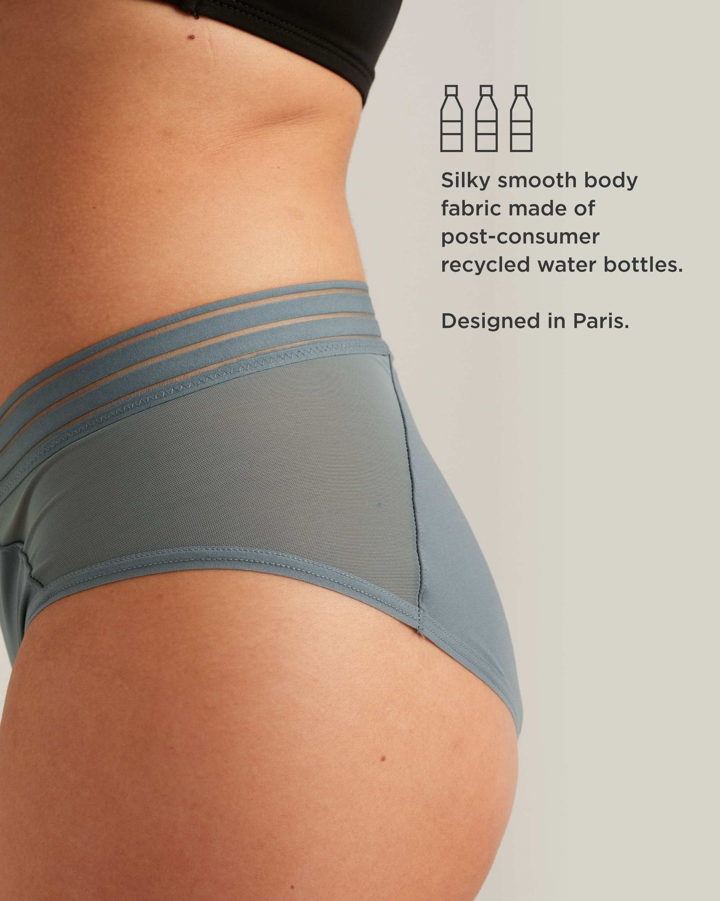 Saalt Leakproof Mesh Hipster Period Underwear