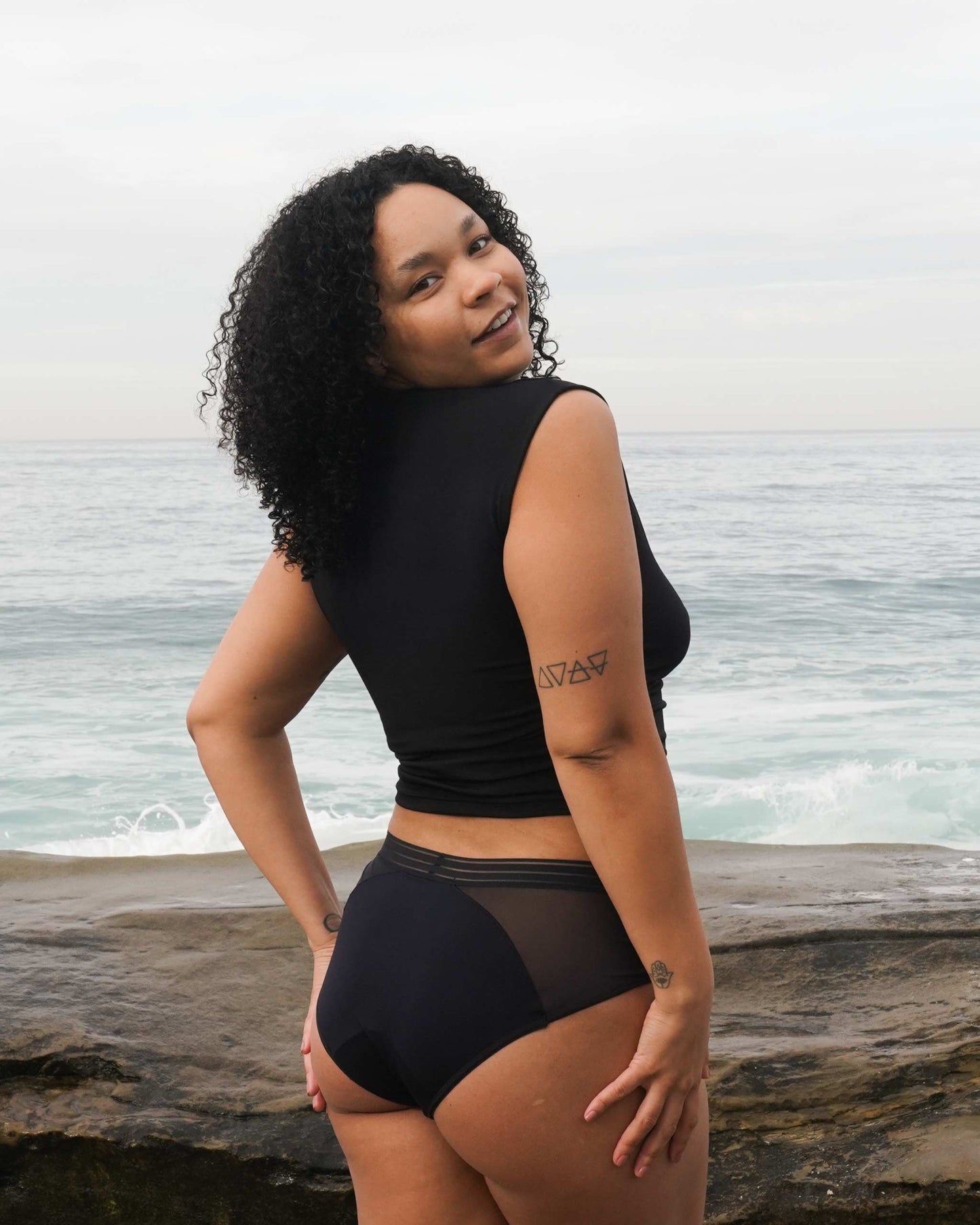 Saalt Leakproof Mesh Hipster Period Underwear