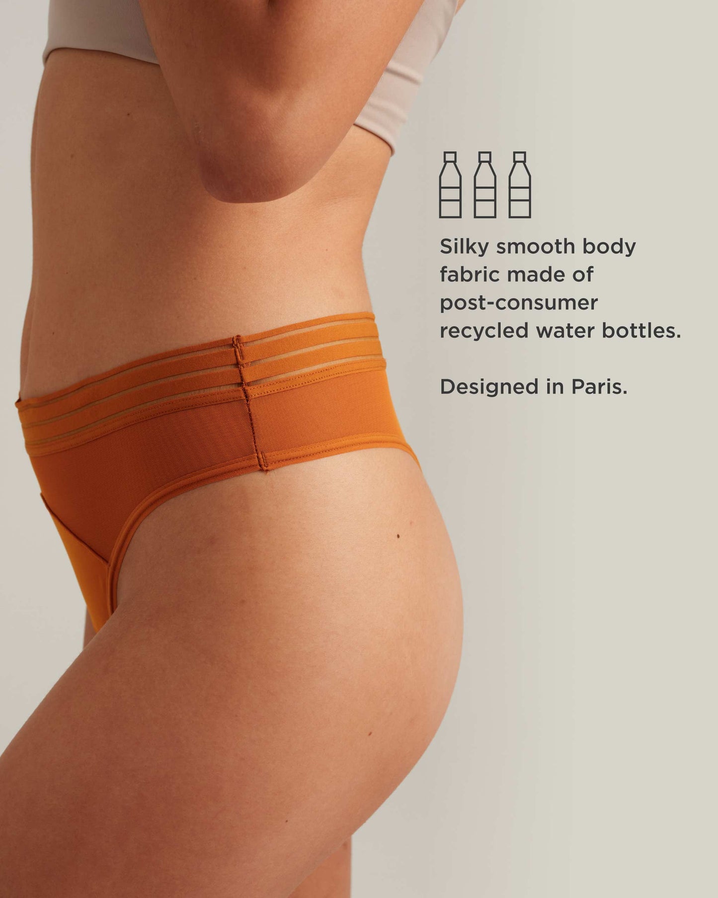 Saalt Leakproof Mesh Thong Period Underwear