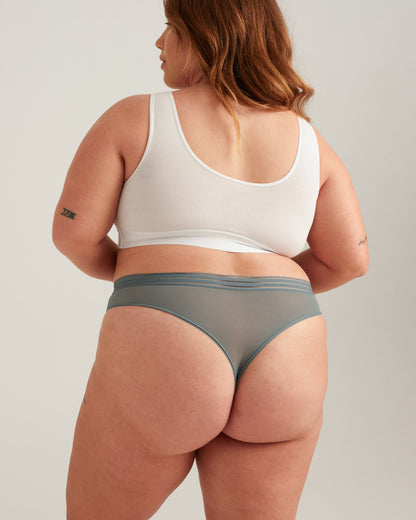 Saalt Leakproof Mesh Thong Period Underwear