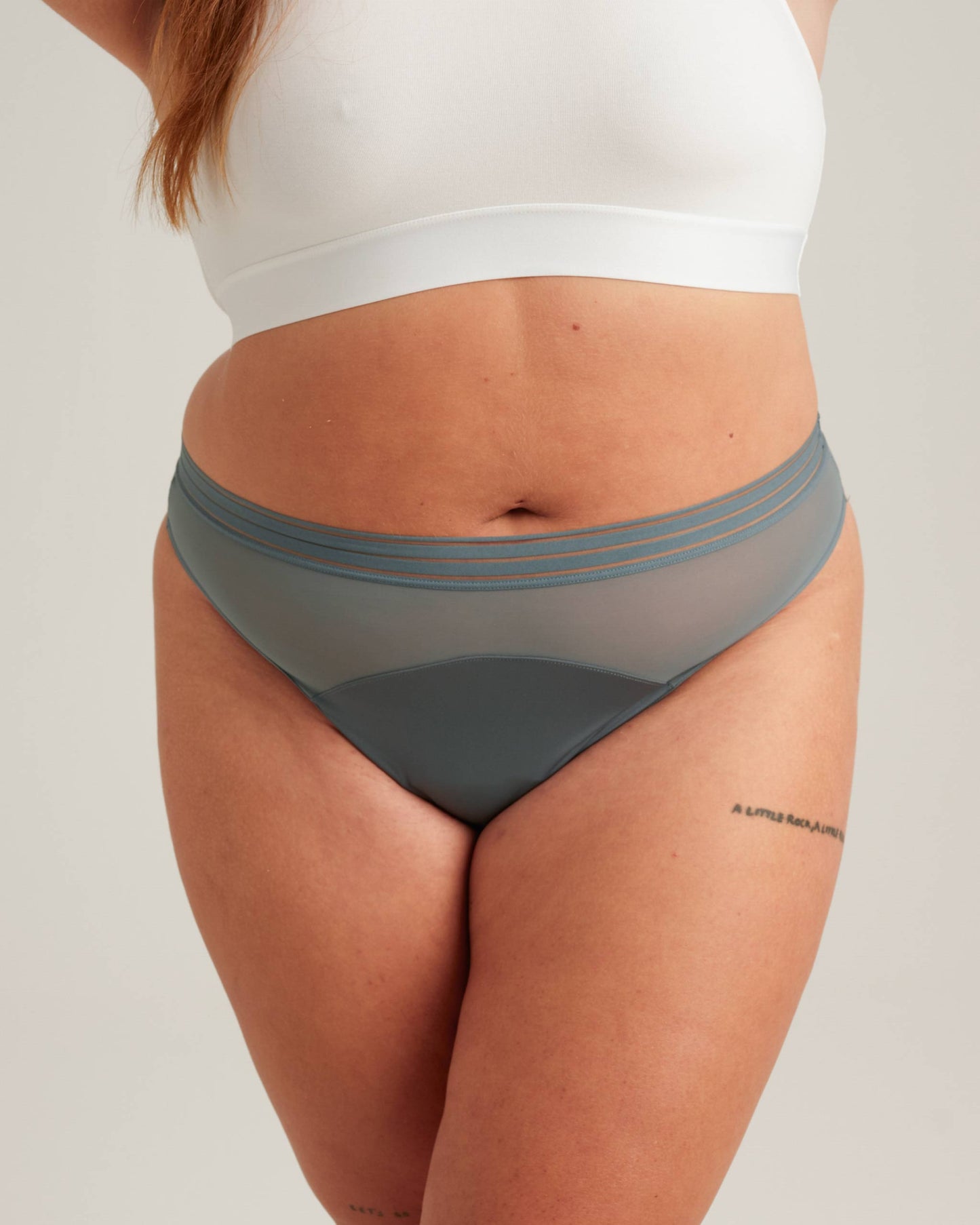 Saalt Leakproof Mesh Thong Period Underwear