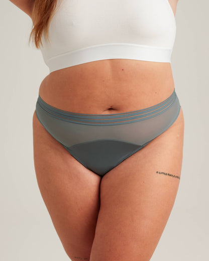 Saalt Leakproof Mesh Thong Period Underwear