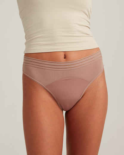 Saalt Leakproof Mesh Thong Period Underwear