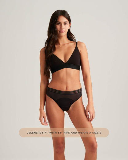 Saalt Leakproof Mesh Thong Period Underwear