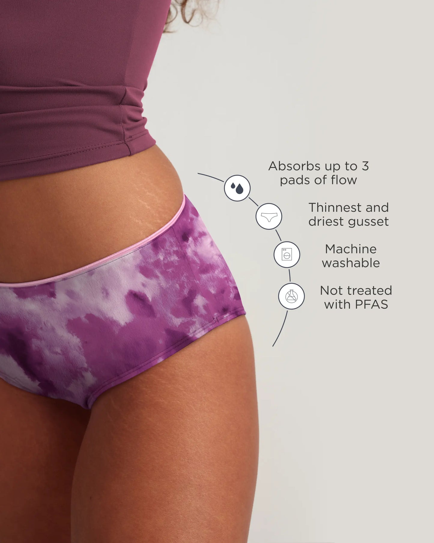 Saalt Leakproof Teen Brief Period Underwear