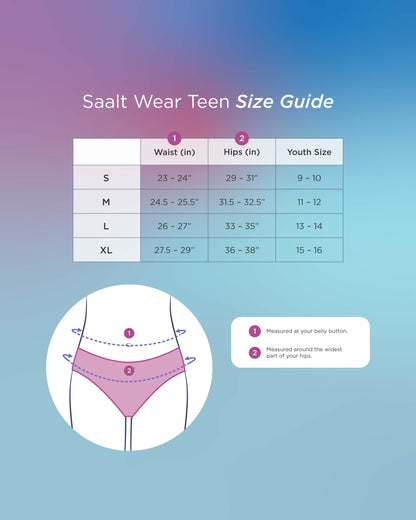 Saalt Leakproof Teen Brief Period Underwear