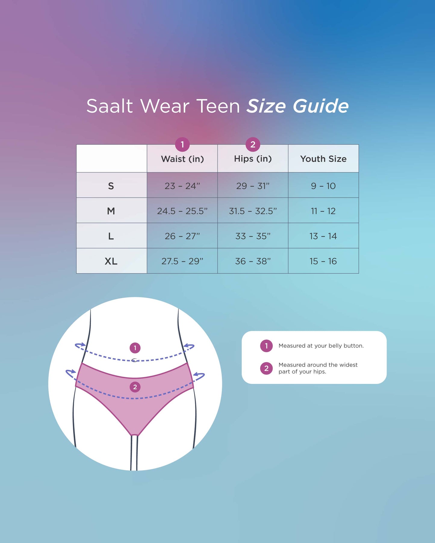 Saalt Leakproof Teen Brief Period Underwear