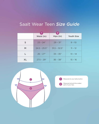 Saalt Leakproof Teen Brief Period Underwear