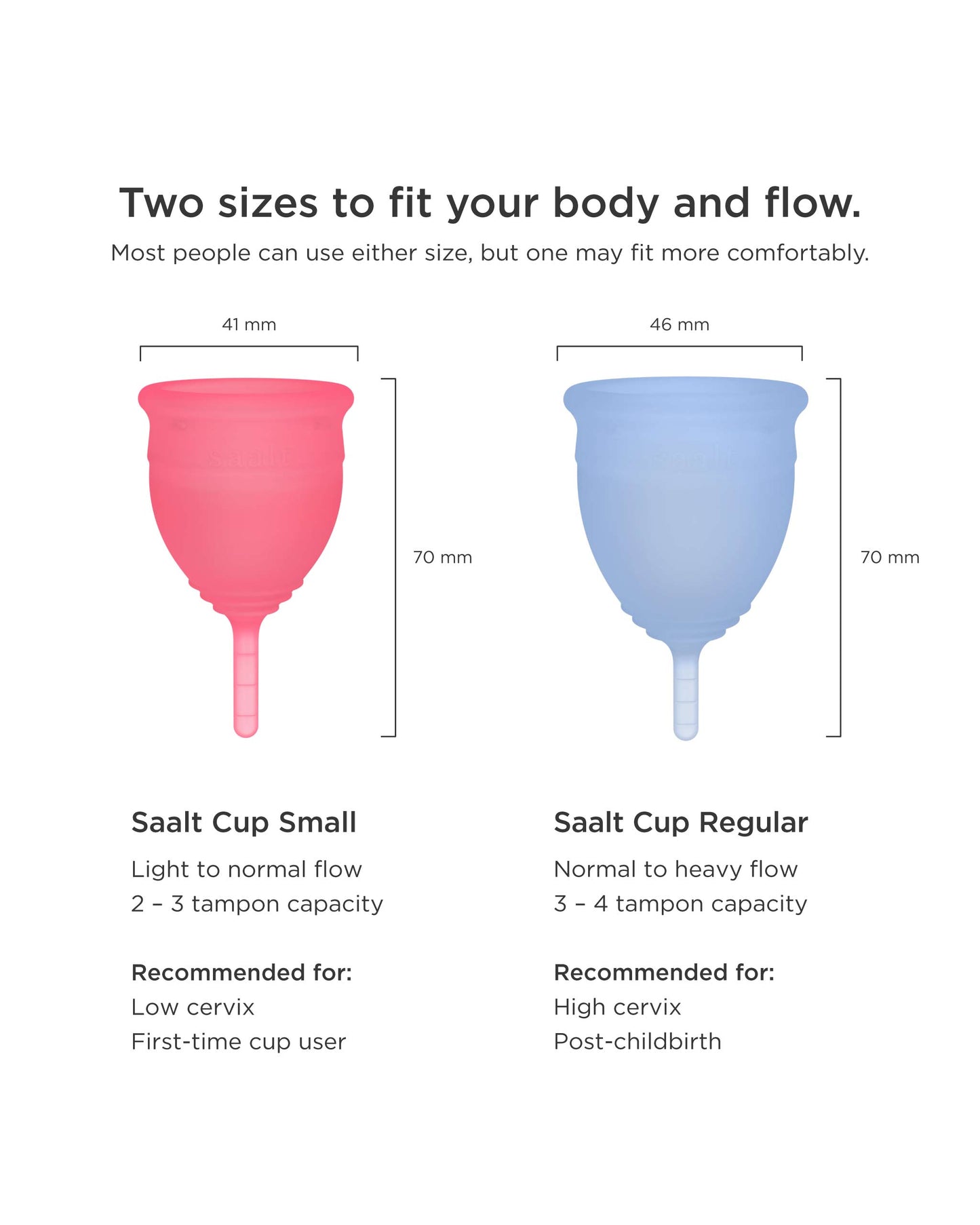 Saalt Duo Pack - Menstrual Cup + Wear Go Bag