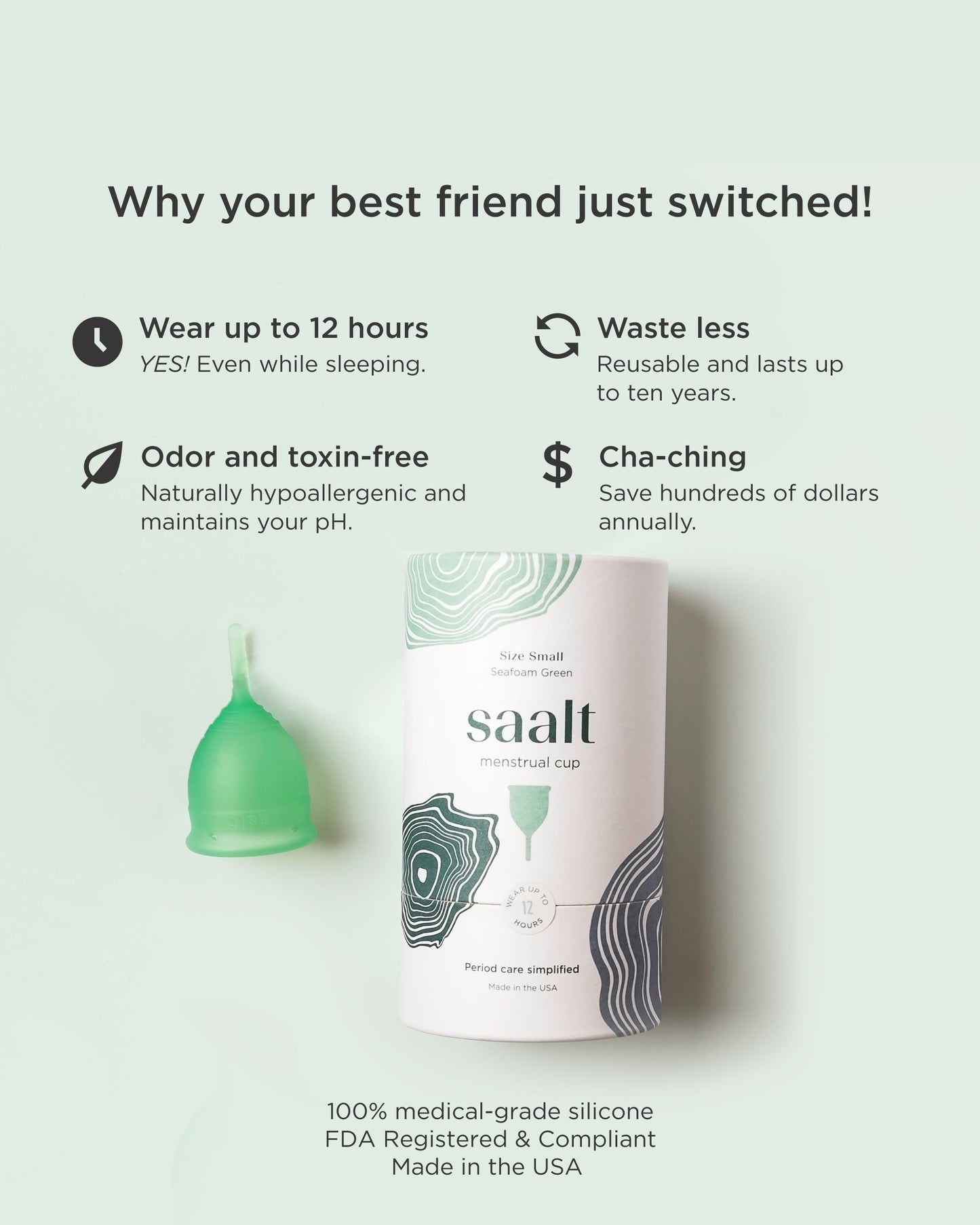 Saalt Cup Menstrual Cup