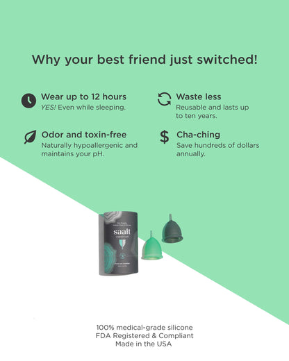 Saalt Twin Pack - Two Menstrual Cups