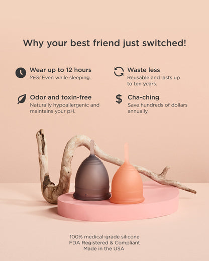Saalt Soft Duo Pack - Menstrual Cup + Wear Go Bag