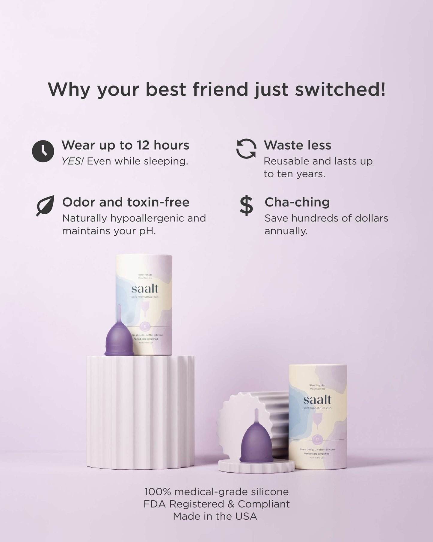 Saalt Soft Cup Menstrual Cup