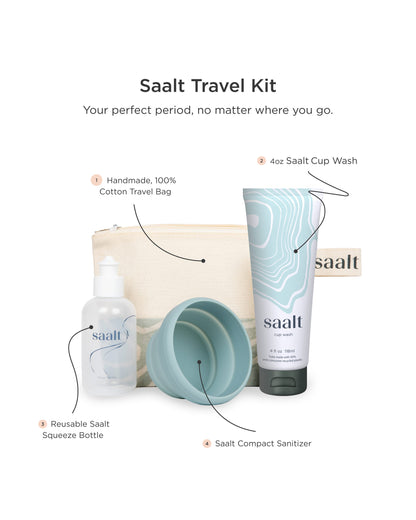 Saalt Travel Kit - Portable Period Care Set