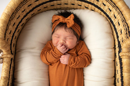 Three Little Tots Saddle Knotted Newborn Baby Gown