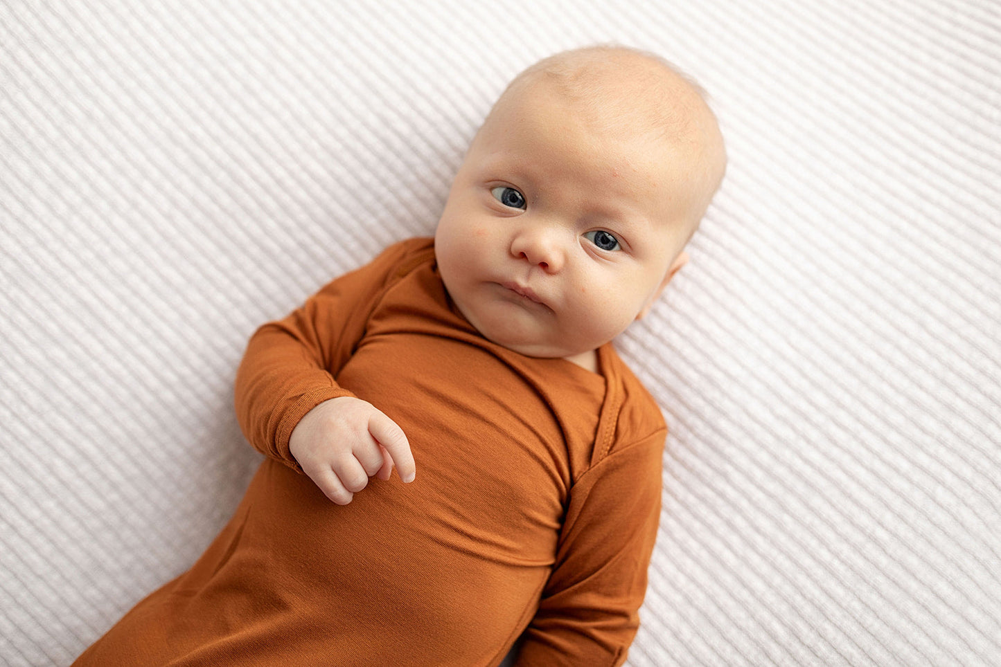 Three Little Tots Saddle Knotted Newborn Baby Gown