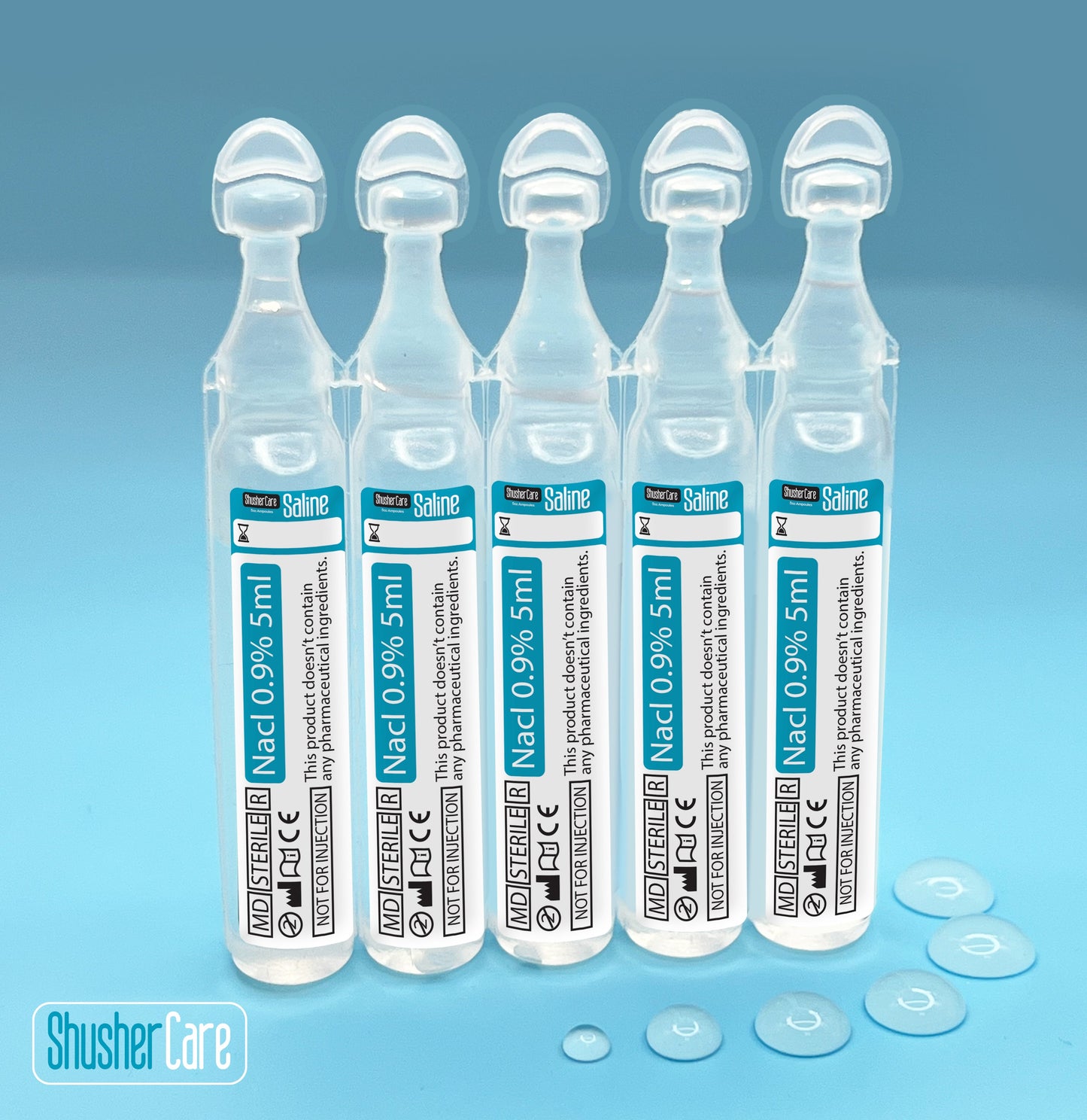 Shusher Care Saline Ampoules – Sterile Single-Use