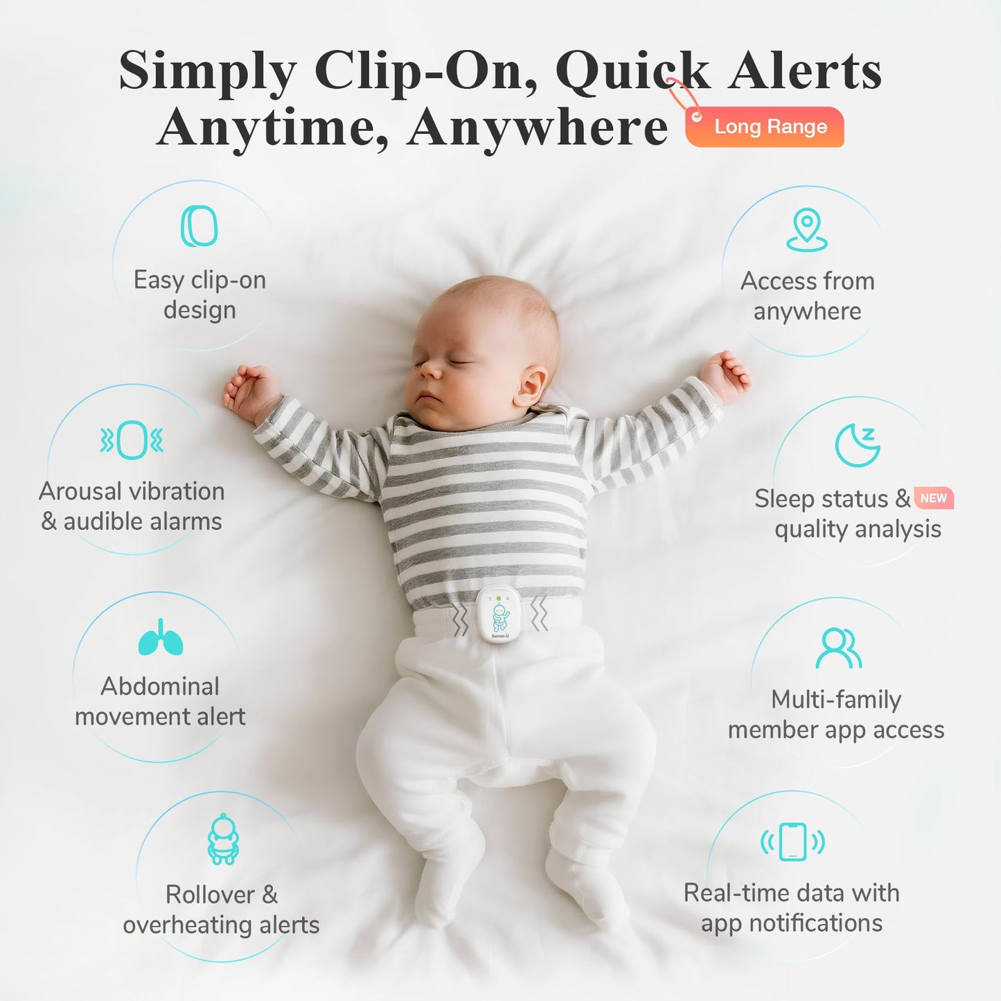Sense-U Pro Baby Monitor (Long Range)