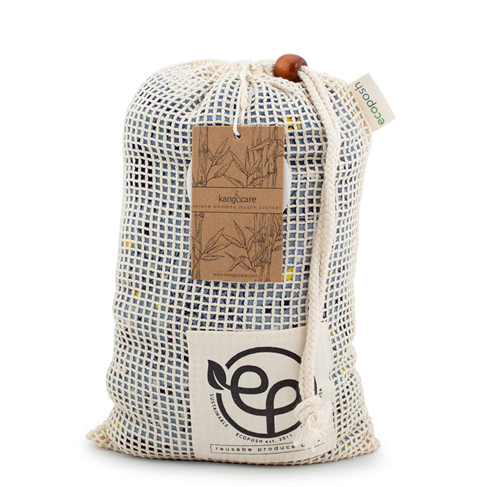 Kanga Care Bamboo Muslin Blanket - Baby: Wander (Reversible)