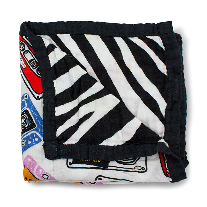 Kanga Care Bamboo Muslin Blanket - Baby: Mixtape (Reversible)
