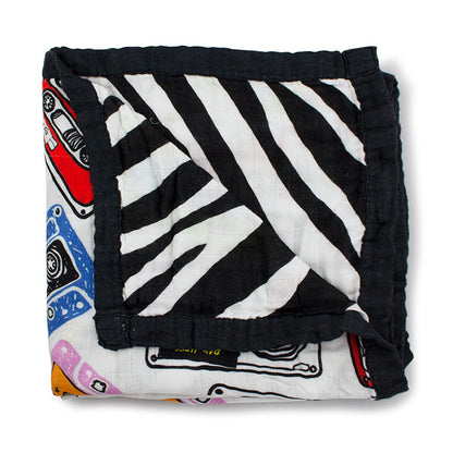 Kanga Care Bamboo Muslin Blanket - Baby: Mixtape (Reversible)