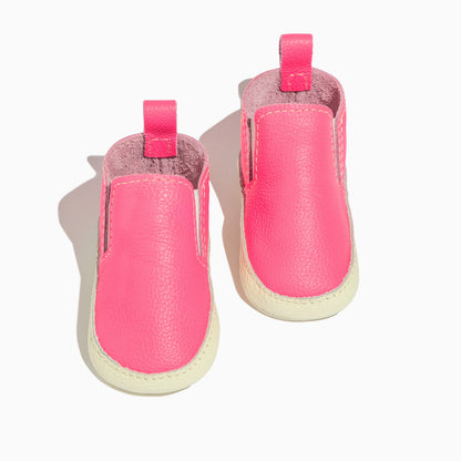 Freshly Picked Hot Pink Slip On Baby Shoe