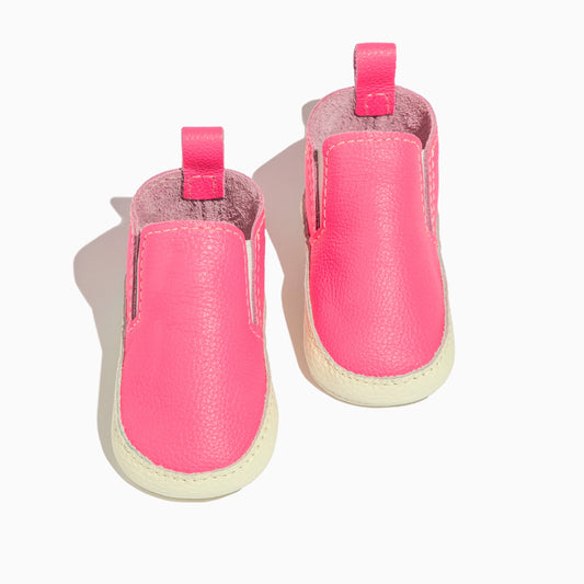 Freshly Picked Hot Pink Slip On Baby Shoe