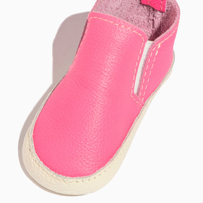 Freshly Picked Hot Pink Slip On Baby Shoe
