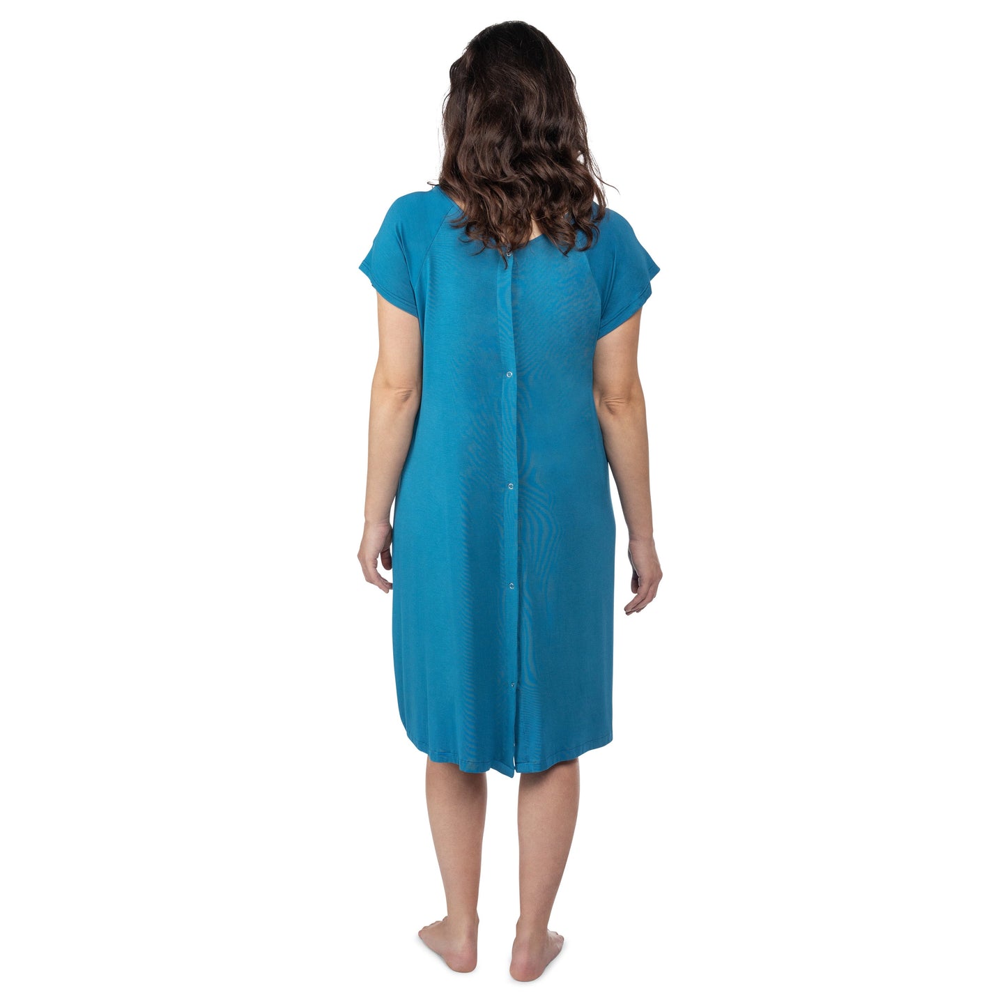 Three Little Tots Blue Mommy Labor and Delivery Nursing Hospital Gown