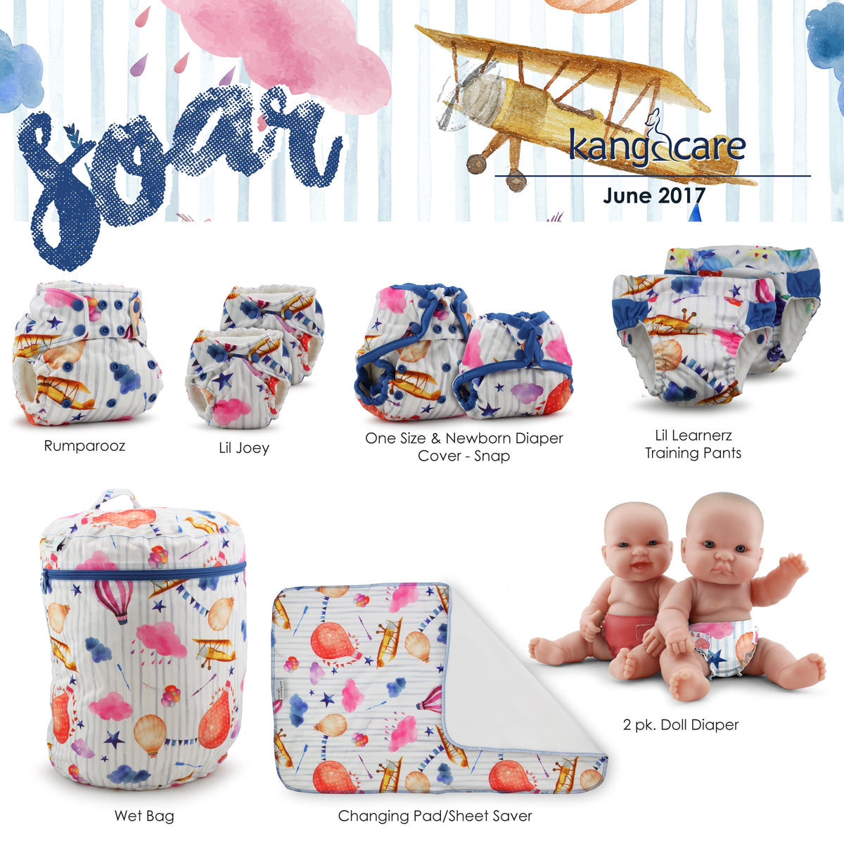 Kanga Care Rumparooz One Size Cloth Diaper Covers - Soar