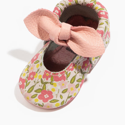 Freshly Picked Spring Bouquet Knotted Bow Baby Shoe