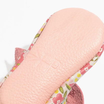 Freshly Picked Spring Bouquet Knotted Bow Baby Shoe