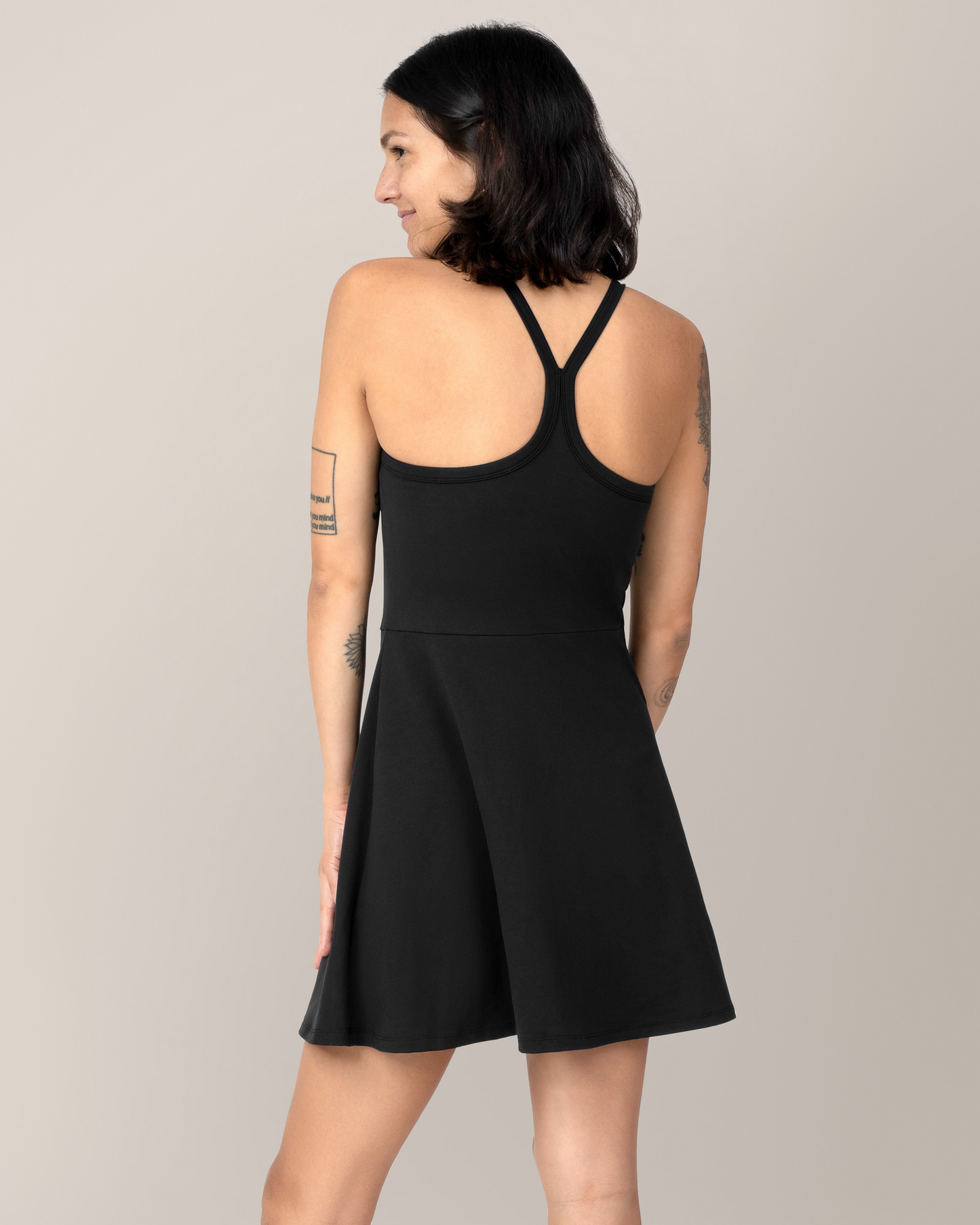 Kindred Bravely Stevie Active Racerback Nursing Dress Black