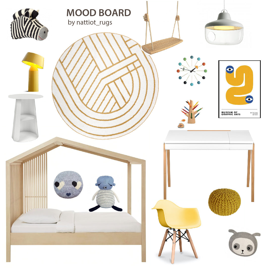 Nattiot Luisa S Geometric Round Rug