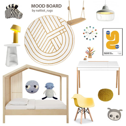 Nattiot Luisa S Geometric Round Rug