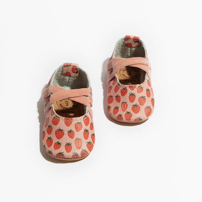 Freshly Picked Strawberry Fields Ballet Slipper Baby Shoe