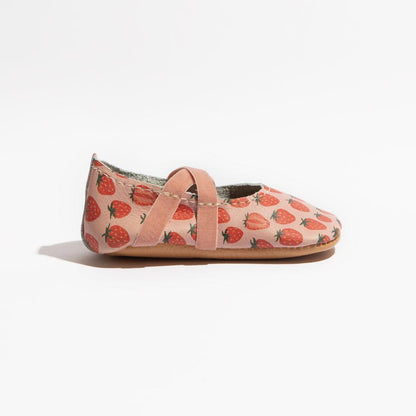 Freshly Picked Strawberry Fields Ballet Slipper Baby Shoe