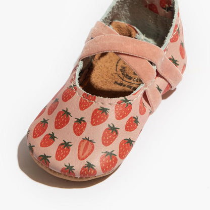 Freshly Picked Strawberry Fields Ballet Slipper Baby Shoe