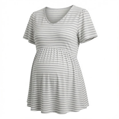 Short Sleeve Flowing Maternity Top - Delilah's Maternity