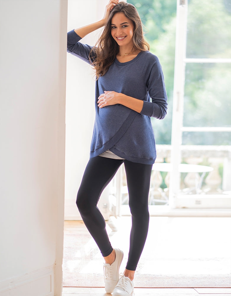 Sybil | Cotton Blend Maternity & Nursing Sweatshirt