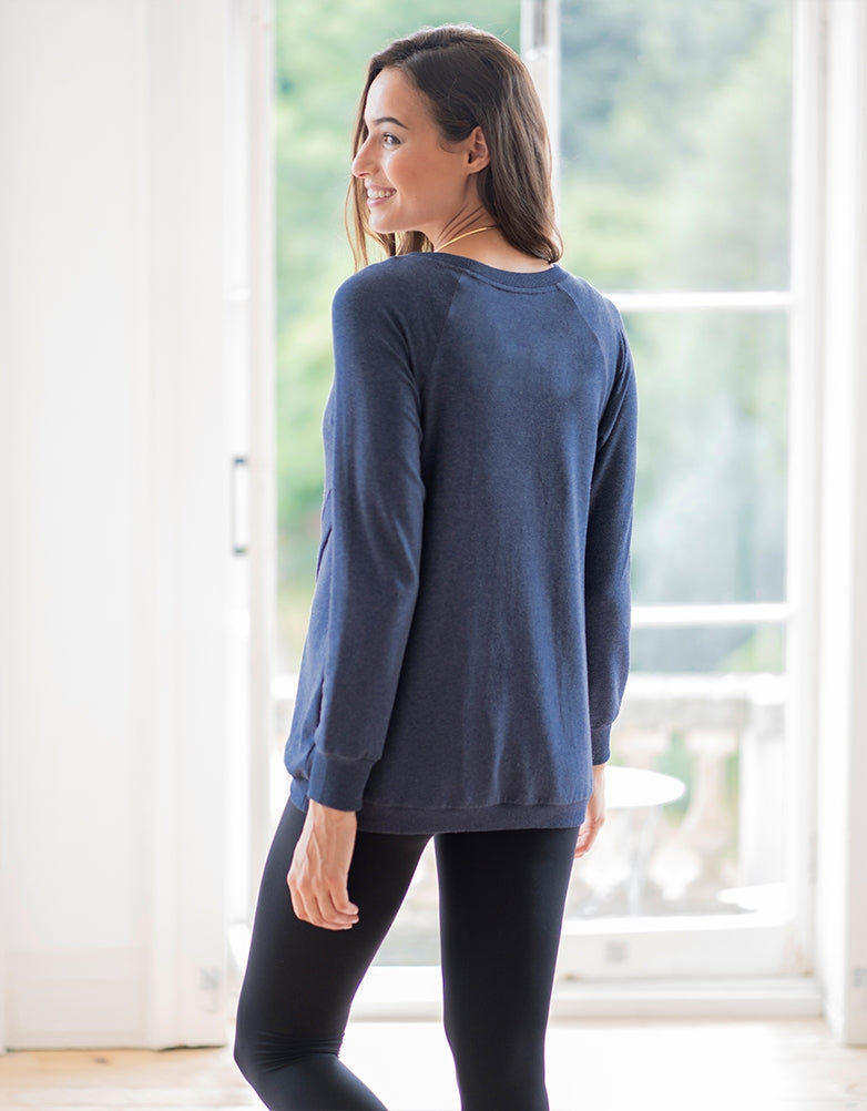 Sybil | Cotton Blend Maternity & Nursing Sweatshirt