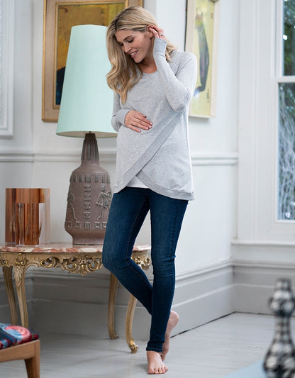 Sybil | Cotton Blend Maternity & Nursing Sweatshirt