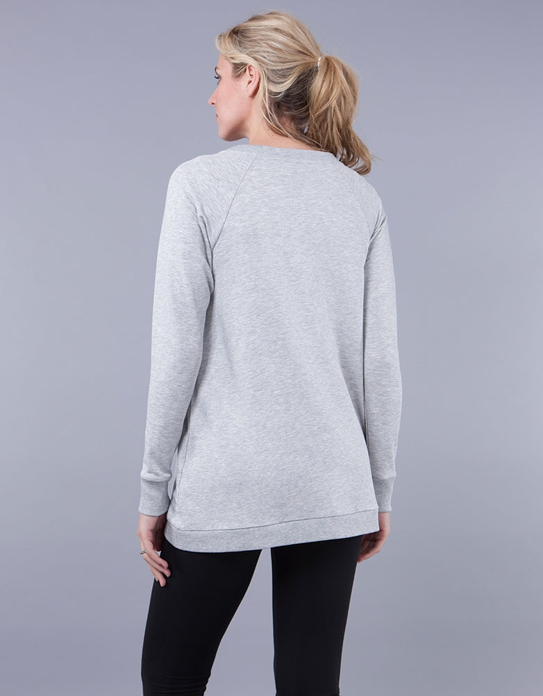 Sybil | Cotton Blend Maternity & Nursing Sweatshirt