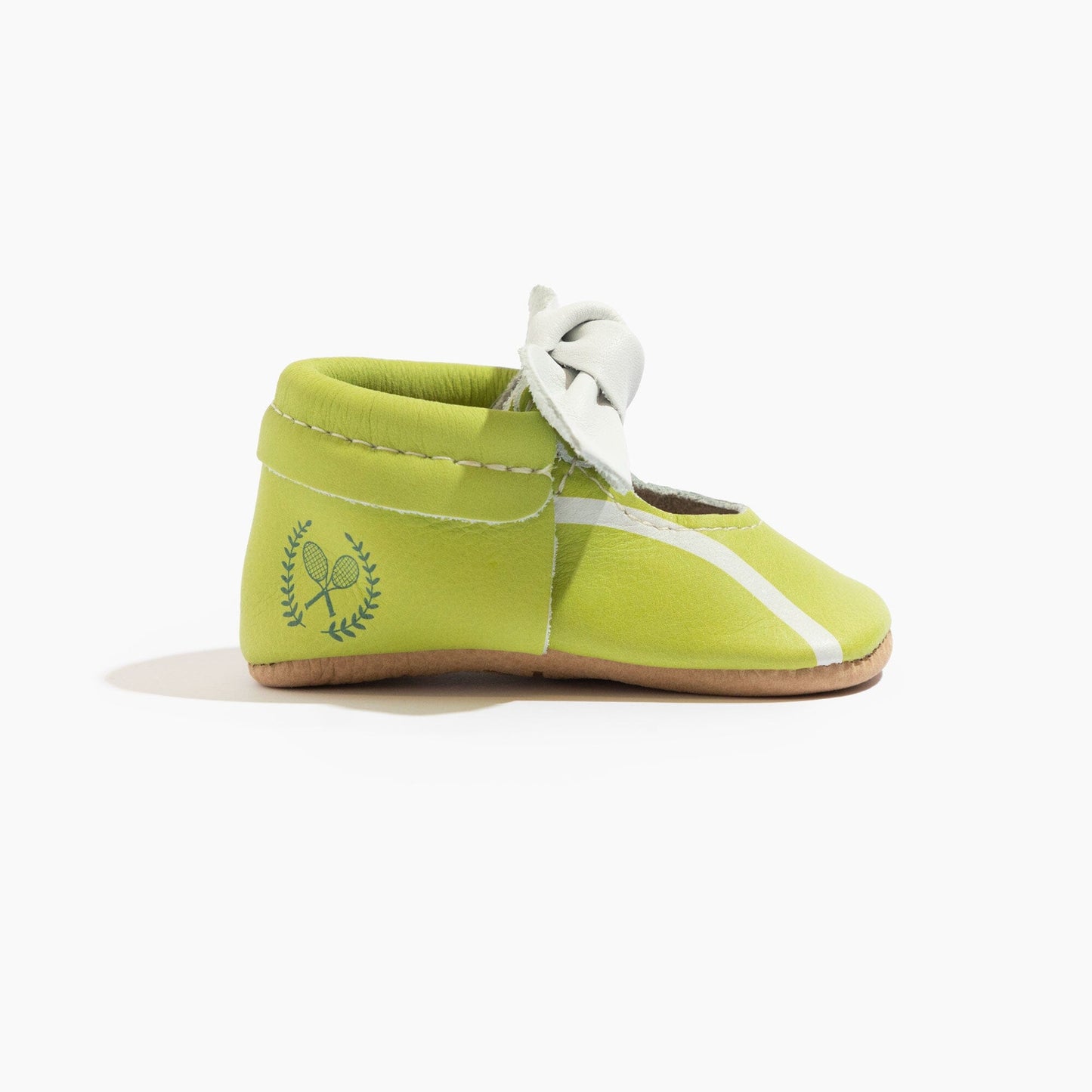 Freshly Picked Tennis Match Knotted Bow Baby Shoe