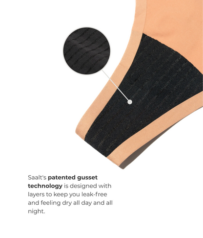 Saalt Leakproof Seamless Thong Period Underwear