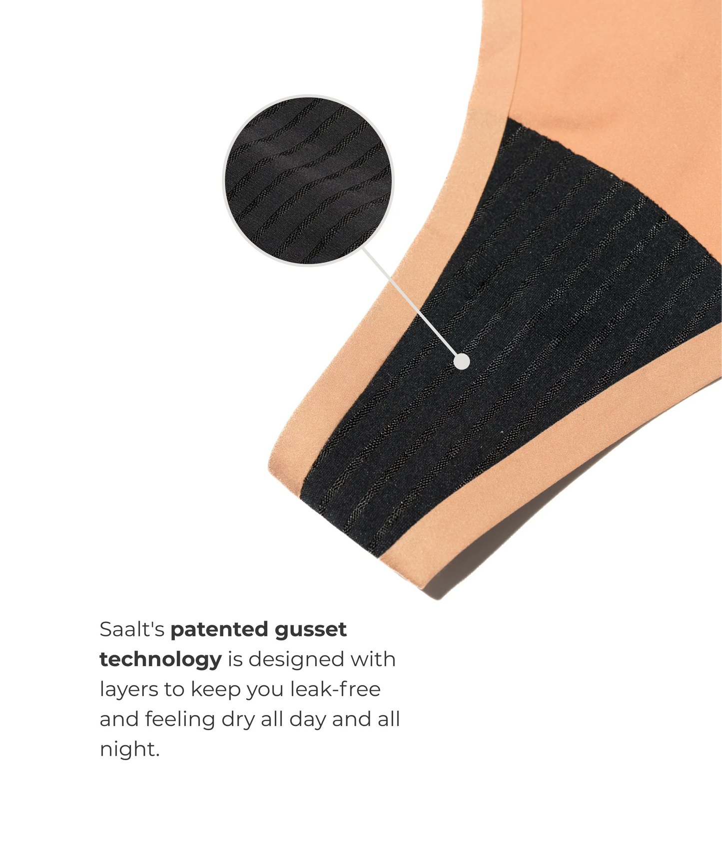 Saalt Leakproof Seamless Thong Period Underwear